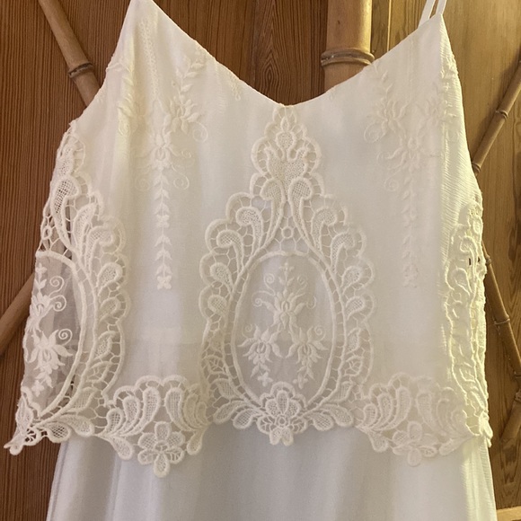Ivory silk lace Dolce Vita Dress size small - Picture 3 of 8